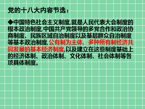 人教版思想品德九年级上册课件7.1造福人民的经济制度