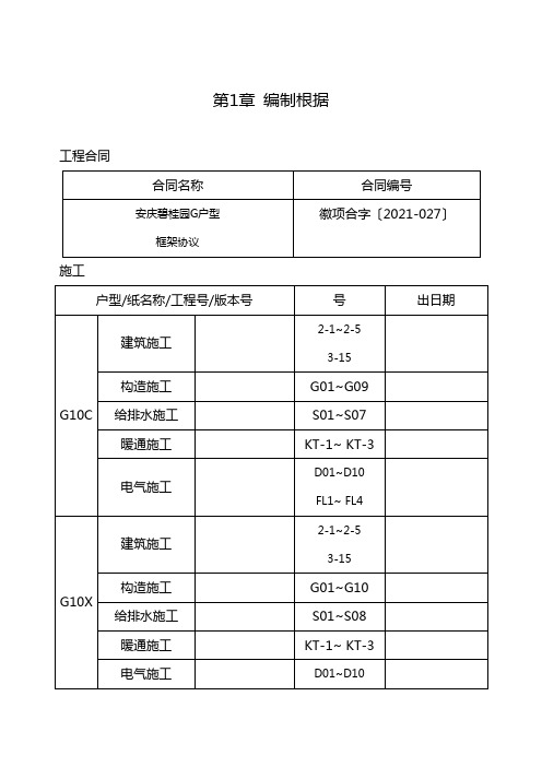 碧桂园别墅群工程施工组织设计