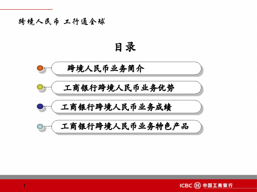 工商银行跨境人民币结算业务简介