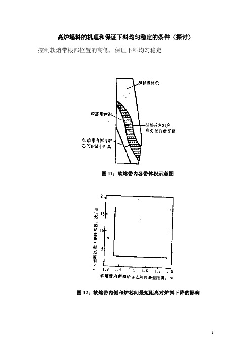 高炉塌料的机理和保证下料均匀稳定的条件(探讨)