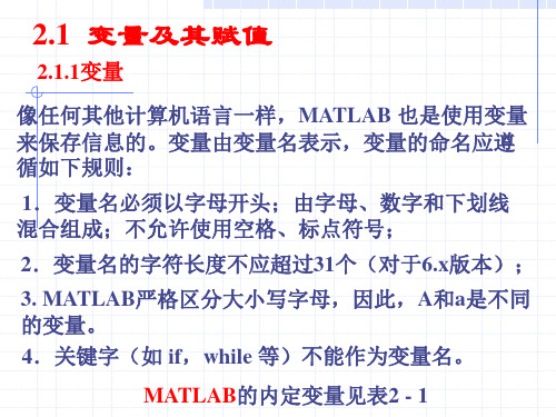 第2章 matlab数值计算功能共84页文档