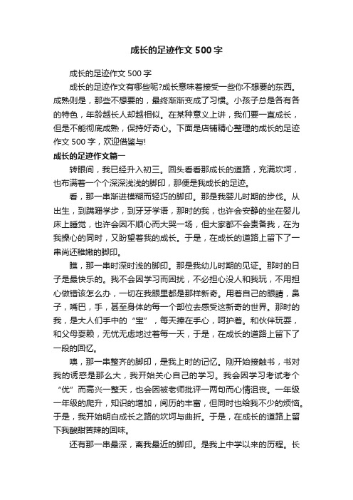 成长的足迹作文500字