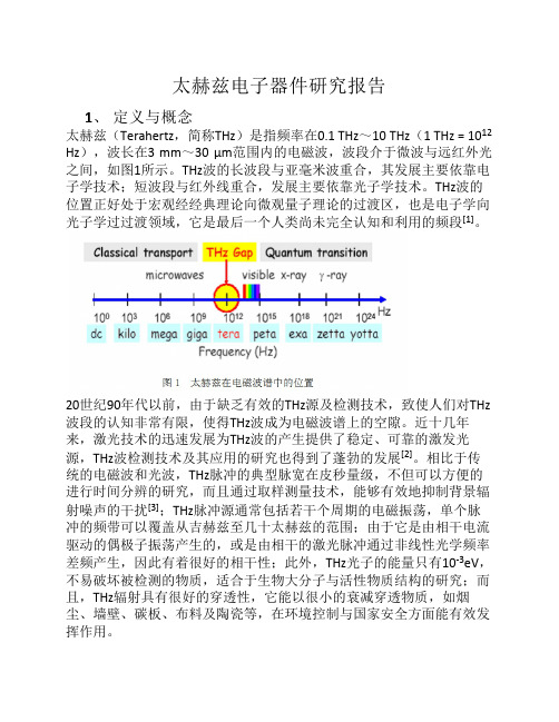 太赫兹电子器件研究报告