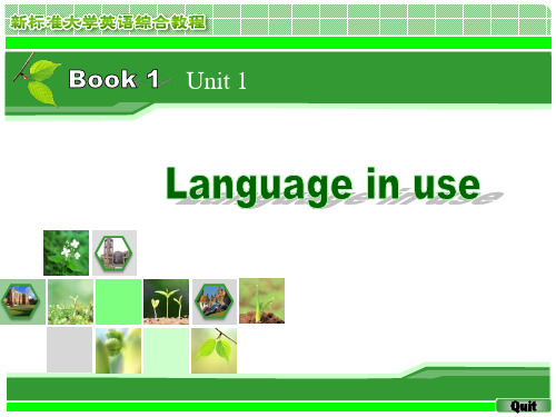 unit1课后练习Language in Use