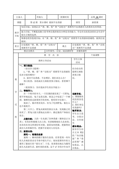 抵制不良诱惑