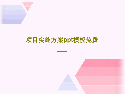 项目实施方案ppt模板免费共33页