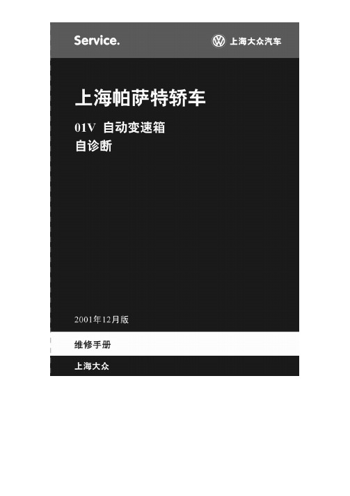 帕萨特轿车 01V自动变速箱 自诊断