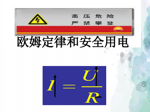 人教版-物理-九年级全一册-欧姆定律和安全用电