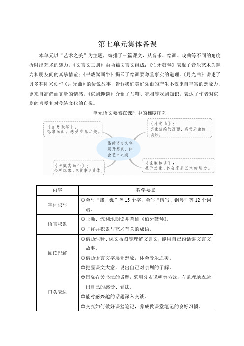 部编版六年级语文上册第22课《文言文二则》精品教案【最新】