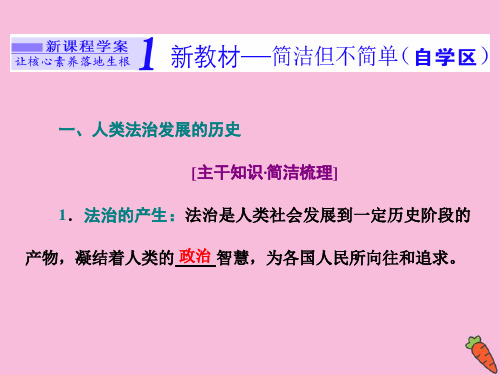 新教材高中政治第三单元全面依法治国第七课治国理政的基本方式第一框法治建设的历程课件新人教版必修