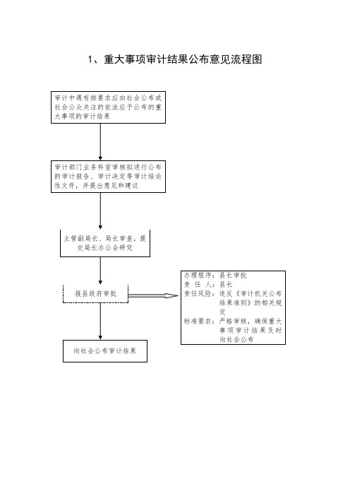 表格模板-重大事项审计结果公布意见流程图 精品