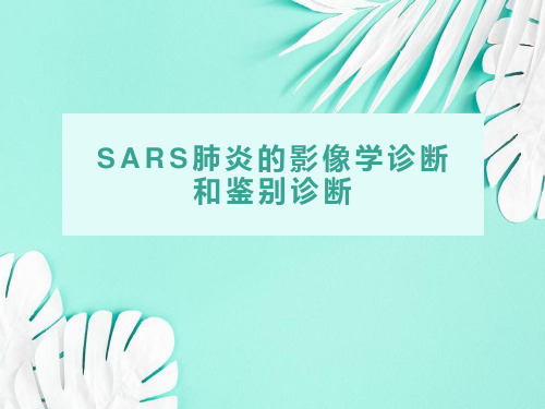 SARS肺炎的影像诊断与鉴别诊断