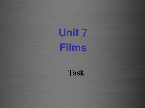 江苏省永丰初级中学九年级英语上册 Unit 7 Films Task课件1 .ppt