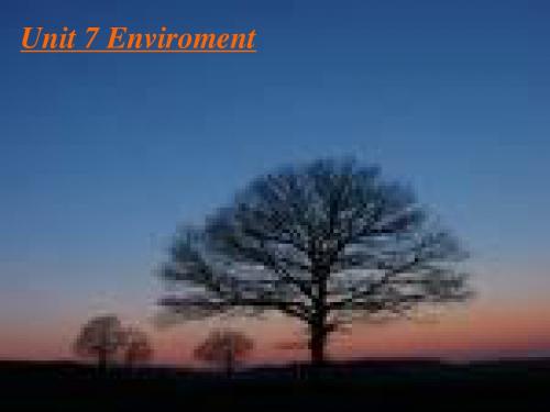 八年级英语Enviroment-Listening课件(教学课件201908)