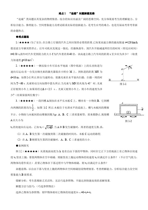 《推荐》高考物理必考难点秒杀法高考物理难点1Word版含解析