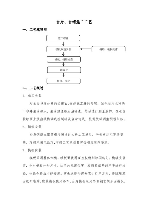 台身、台帽施工工艺