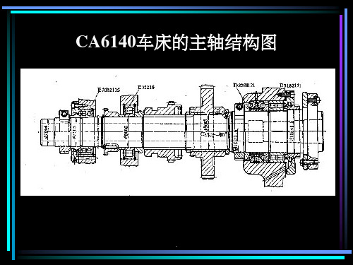 CA6140车床主轴结构图ppt课件