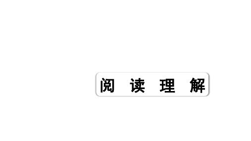 河北中考英语复习---阅读理解练习题附答案