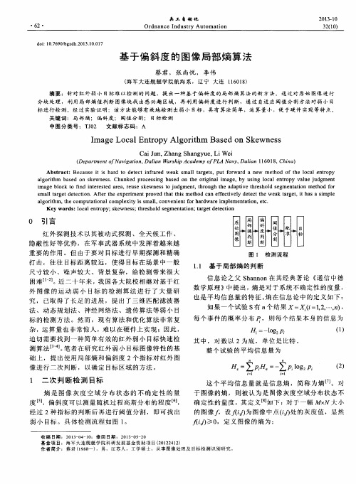 基于偏斜度的图像局部熵算法