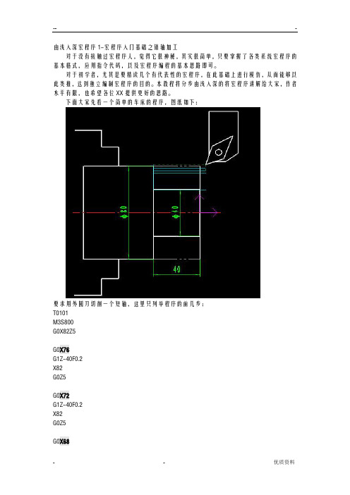 由浅入深宏程序入门基础示例