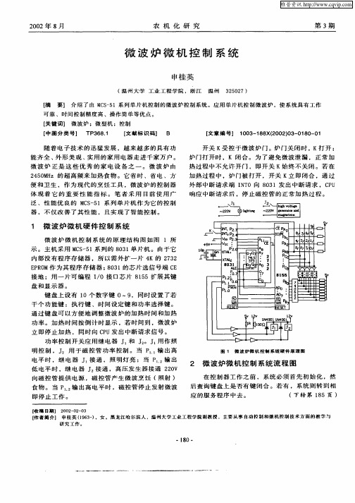 微波炉微机控制系统