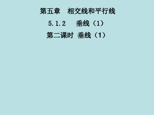 【最新】人教版七年级数学下册第五章《垂线课件1 》公开课课件.ppt