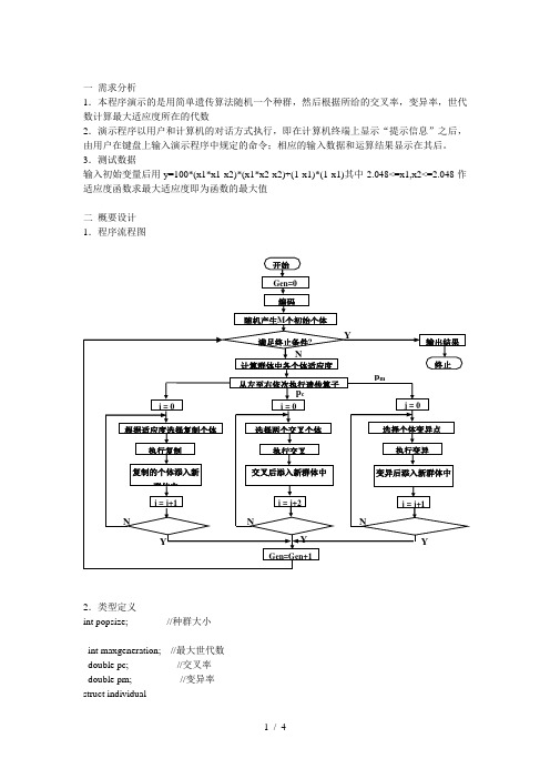 遗传算法的流程图