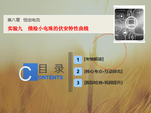2019版一轮物理课件：第八章 实验九 描绘小电珠的伏安特性曲线 精品003