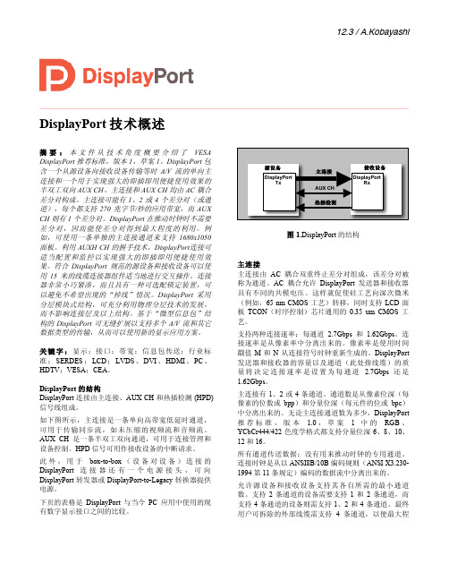 DisplayPort 技术概述