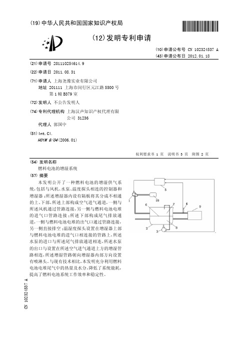 燃料电池的增湿系统[发明专利]