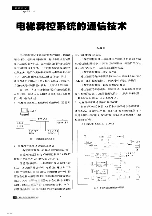 电梯群控系统的通信技术