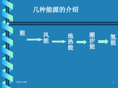 几种新能源PPT教学课件