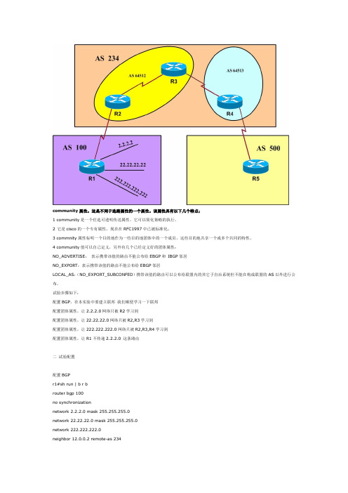 BGP community属性