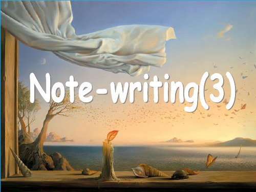 Note Writing 3