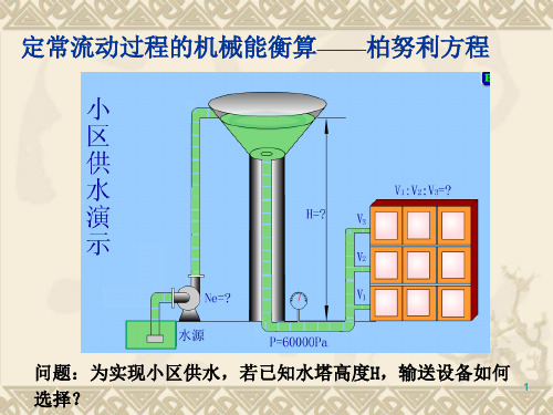 柏努利方程及其应用