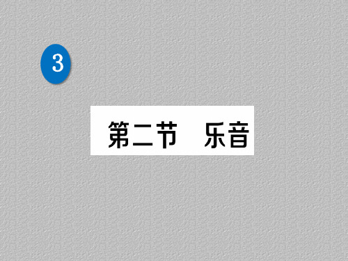 第四章 第二节 乐音—2020秋北师大版八年级物理上册练习课件