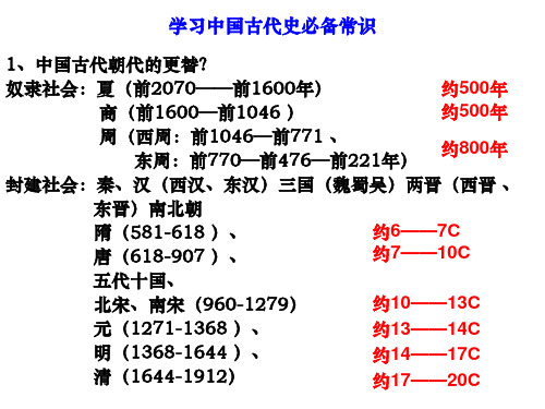 高考历史考点-专制主义中央集权制度的发展