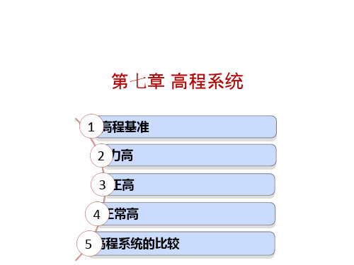 高程基准介绍