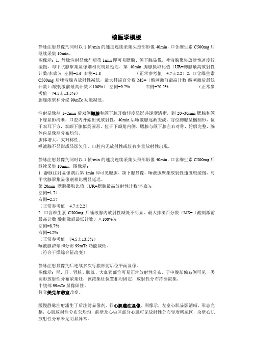 核医学模板