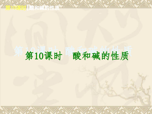 鲁教全国版2014中考一轮复习课件：第10课时 酸和碱的性质(查漏补缺+专题专练,29ppt)