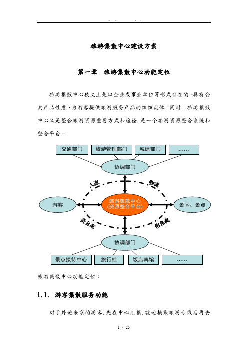 旅游集散中心建设方案详细