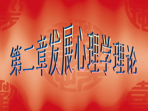 发展心理学ppt课件