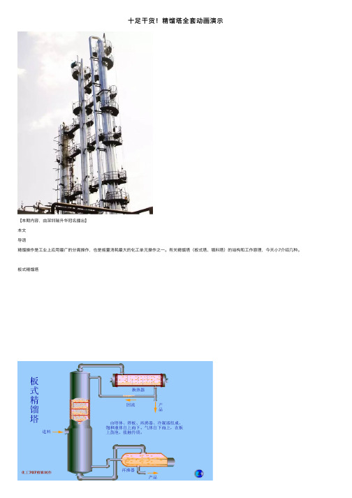 十足干货！精馏塔全套动画演示