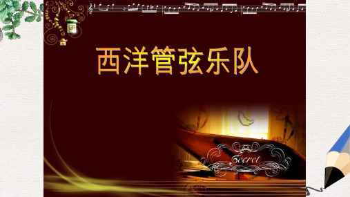 七年级音乐下册第4单元西洋管弦乐队简介课件2花城版