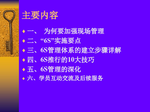 精选卓越现场管理6S推行实务