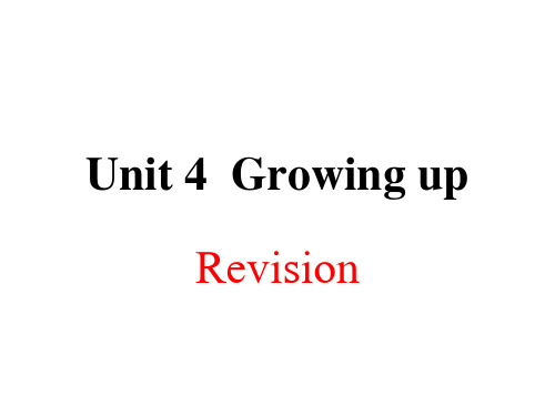 牛津译林版英语九年级上册期末复习课件Unit4 Revision