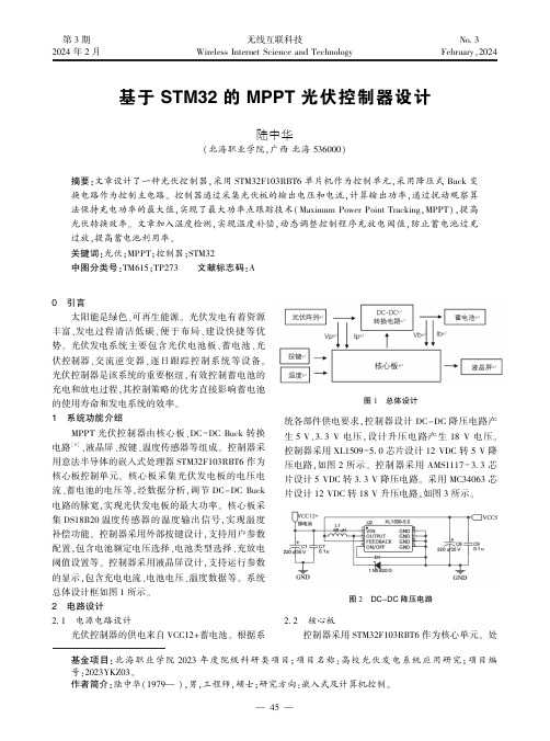 基于STM32的MPPT光伏控制器设计