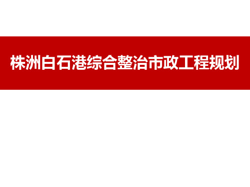 株洲白石港综合整治市政工程规划