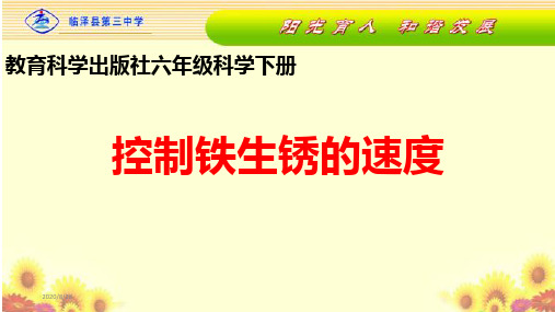 六年级下 控制铁生锈的速度 教科版ppt (共22页)