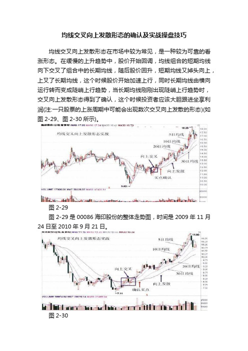 均线交叉向上发散形态的确认及实战操盘技巧